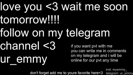 My_Emmy webcam model stream image